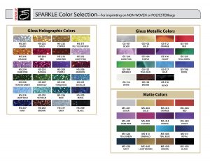 Sparkle Color Chart